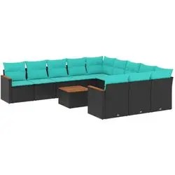 vidaXL Gartensofa komplekts ar spilveniem 12 gab. (3226435) vidaXL Gartensofa komplekts ar spilveniem 12 gab. (3226435)