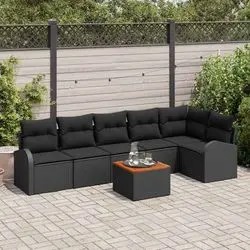vidaXL Gartensofa-set mit Kissen 7 pcs (3347590) vidaXL Gartensofa-set mit Kissen 7 pcs (3347590)