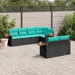 vidaXL Garten dīvānu komplekts ar spilveniem 7-daļīgs (3226981) vidaXL Garten dīvānu komplekts ar spilveniem 7-daļīgs (3226981)
