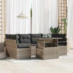 vidaXL Garten-Sofa-Komplekts ar glabātuvi 7 gab (3357492) vidaXL Garten-Sofa-Komplekts ar glabātuvi 7 gab (3357492)