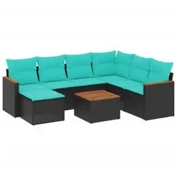 vidaXL Gartensofa komplekts ar spilveniem 8-daļīgs (3226211) vidaXL Gartensofa komplekts ar spilveniem 8-daļīgs (3226211)