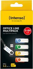 Intenso Office Line Multipaka 64GB 5 iepakojumi Intenso Office Line Multipaka 64GB 5 iepakojumi
