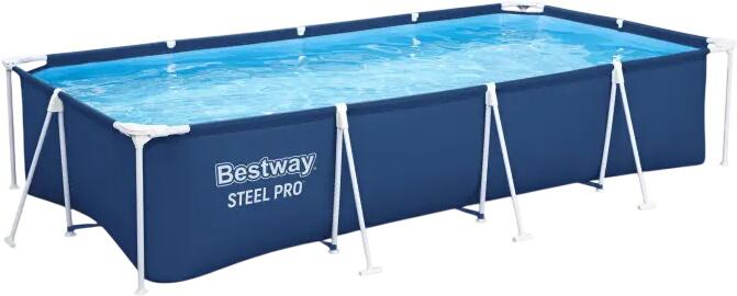 Bestway Steel Pro Frame Pool bez sūkņa 400 x 211 x 81 cm (56405_23/26) Bestway Steel Pro Frame Pool bez sūkņa 400 x 211 x 81 cm (56405_23/26)