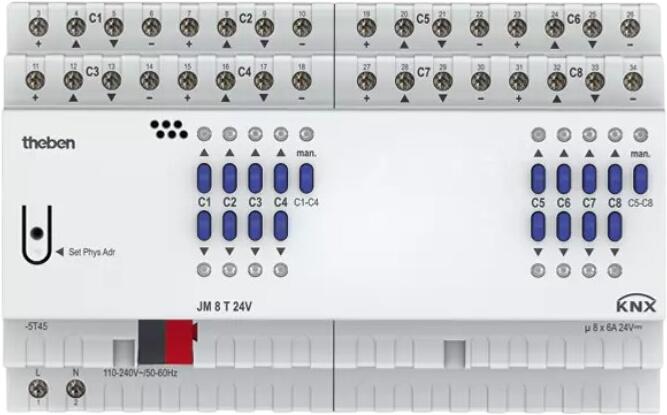 Theben JM 8 T 24V KNX (4940265) Theben JM 8 T 24V KNX (4940265)