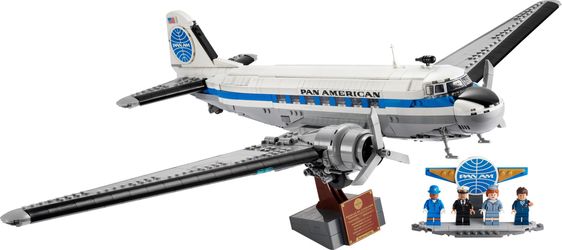LEGO ICONS Douglas DC-3 PAN AM pasažieru lidmašīna LEGO ICONS Douglas DC-3 PAN AM pasažieru lidmašīna
