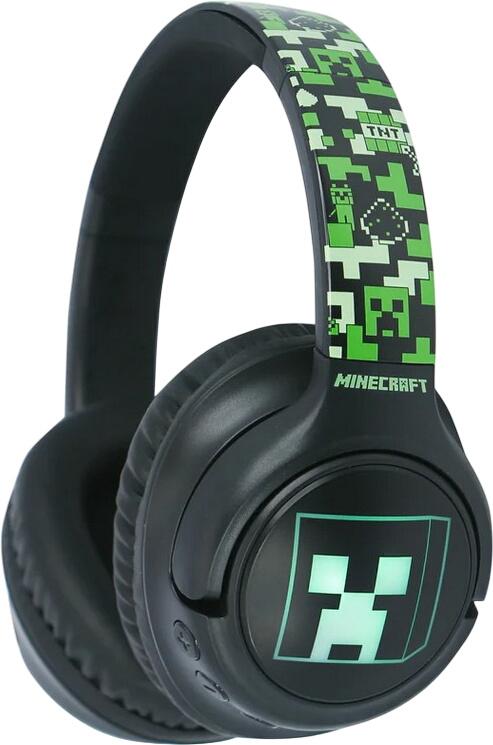 OTL Technologies Minecraft Creeper LED gaismas bezvadu austiņas OTL Technologies Minecraft Creeper LED gaismas bezvadu austiņas