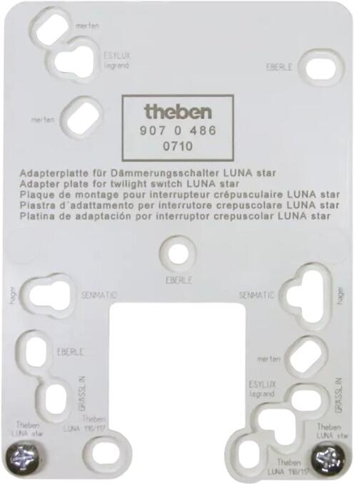 Theben Adapterplatte LUNA star (9070486) Theben Adapterplatte LUNA star (9070486)