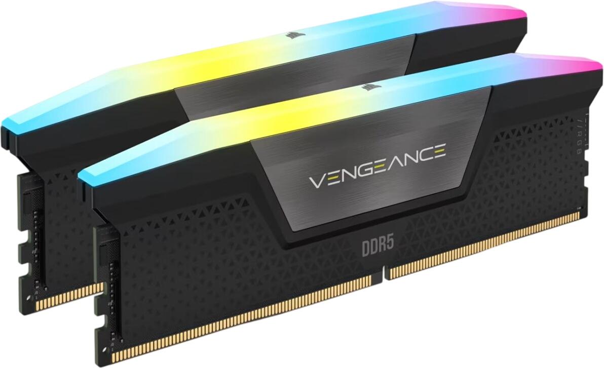 Corsair Vengeance RGB DDR5-5200 16GB komplekts (CMH16GX5M2B5200Z40) Corsair Vengeance RGB DDR5-5200 16GB komplekts (CMH16GX5M2B5200Z40)