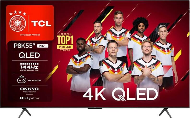 TCL 55" P8K QLED TV 55P8K TCL 55" P8K QLED TV 55P8K