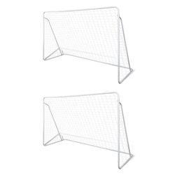 vidaXL Futbola vārtu tīkli 2 gabali 240 x 90 x 150 cm (276045) vidaXL Futbola vārtu tīkli 2 gabali 240 x 90 x 150 cm (276045)
