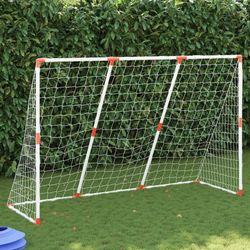 vidaXL Futbola vārti bērniem ar bumbām 2-in-1 184 x 64 x 124 cm (4008437) vidaXL Futbola vārti bērniem ar bumbām 2-in-1 184 x 64 x 124 cm (4008437)