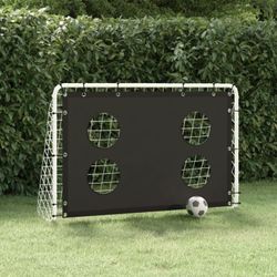vidaXL Futbola vārti ar mērķa sienu tērauda 184 x 61 x 122 cm (93376) vidaXL Futbola vārti ar mērķa sienu tērauda 184 x 61 x 122 cm (93376)