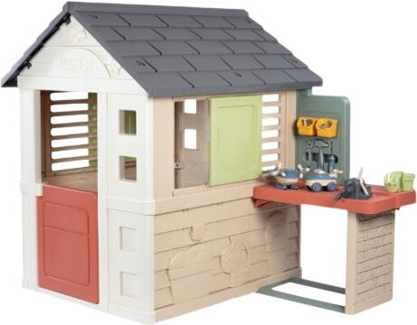 Smoby Life spēļu māja dabīga ar darbnīcu (7600810742) Smoby Life spēļu māja dabīga ar darbnīcu (7600810742)