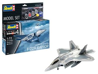 Revell Modelis komplekts Lockheed Martin F-22A Raptor (63858) Revell Modelis komplekts Lockheed Martin F-22A Raptor (63858)