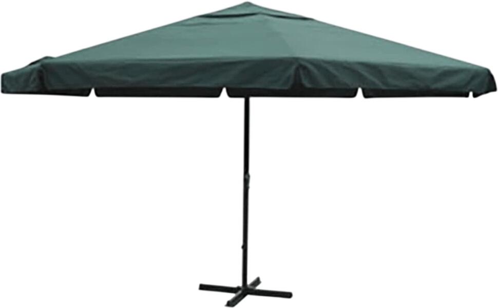 vidaXL Saulessargs Zaļš Alumīnijs 500 cm (40302) vidaXL Saulessargs Zaļš Alumīnijs 500 cm (40302)