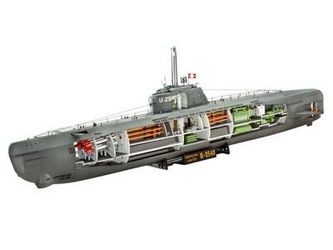Revell Vācu zemūdene Type XXI ar interjeru Revell Vācu zemūdene Type XXI ar interjeru