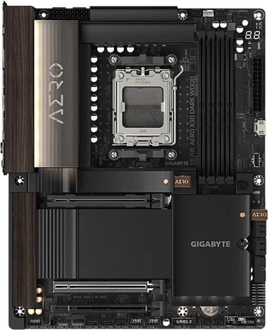 GIGABYTE X870E Aero X3D Tumšs Koks GIGABYTE X870E Aero X3D Tumšs Koks