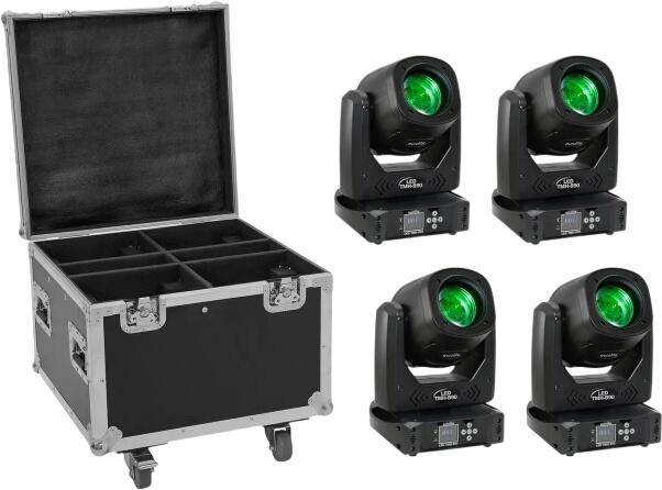 Eurolite Set 4x LED TMH-B90 + futlāris un riteņi (20000931) Eurolite Set 4x LED TMH-B90 + futlāris un riteņi (20000931)