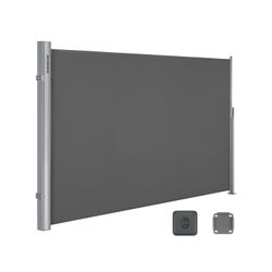 Songmics Izvelkamā alumīnija sānu markīze 200 x 350 cm Songmics Izvelkamā alumīnija sānu markīze 200 x 350 cm