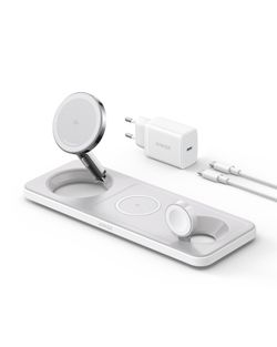 ANKER MagGo Bezvadu uzlādes stacija (3-in-1 Pad) ANKER MagGo Bezvadu uzlādes stacija (3-in-1 Pad)