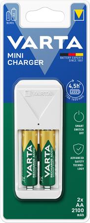 Varta Mini lādētājs ar 2x AA 2100mAh Varta Mini lādētājs ar 2x AA 2100mAh