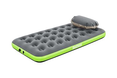 Bestway Single gaisa matracis Roll & Relax ar spilvena pumpi 188 x 99 x 22 cm (67619_26) Bestway Single gaisa matracis Roll & Relax ar spilvena pumpi 188 x 99 x 22 cm (67619_26)