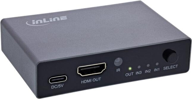 Inline HDMI slēdzis 3-vietīgs (65020) Inline HDMI slēdzis 3-vietīgs (65020)