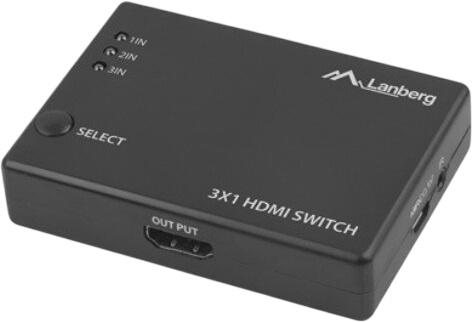 Lanberg 3 x 1 HDMI slēdzis (SWV-HDMI-0003)