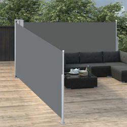vidaXL Izvelkama sānu markīze antracīta 100 x 1000 cm (48474) vidaXL Izvelkama sānu markīze antracīta 100 x 1000 cm (48474)
