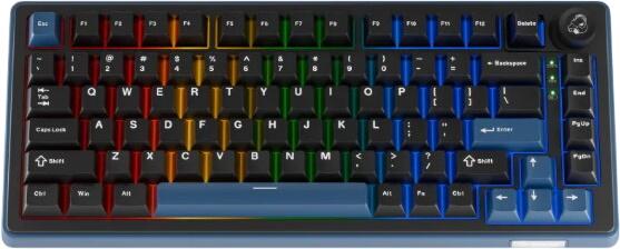 Ducky OK-M Black and Blue 75% US (DKOKM2583-KYUSPDCOCH1) Ducky OK-M Black and Blue 75% US (DKOKM2583-KYUSPDCOCH1)