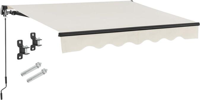 Juskys Locīklas rokas markīze ar kloķi un stiprinājumu 300 x 250 cm Juskys Locīklas rokas markīze ar kloķi un stiprinājumu 300 x 250 cm