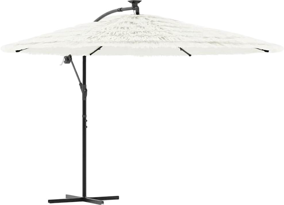vidaXL Saulessargs ar tērauda mastu Balts 269x269x235 cm (4005081) vidaXL Saulessargs ar tērauda mastu Balts 269x269x235 cm (4005081)