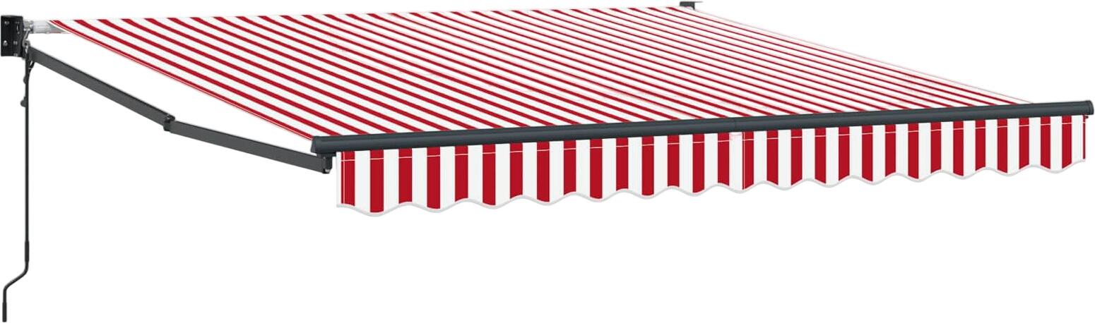 vidaXL Izvelkama markīze sarkana un balta 300 x 250 cm (3329990) vidaXL Izvelkama markīze sarkana un balta 300 x 250 cm (3329990)