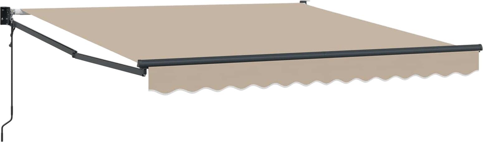vidaXL Izvelkama markīze bēša 350 x 250 cm (3330350) vidaXL Izvelkama markīze bēša 350 x 250 cm (3330350)