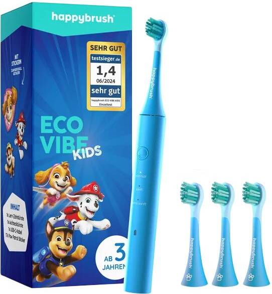 Happybrush Eco Vibe Kids Paw Patrol + 3 uzpildes Happybrush Eco Vibe Kids Paw Patrol + 3 uzpildes