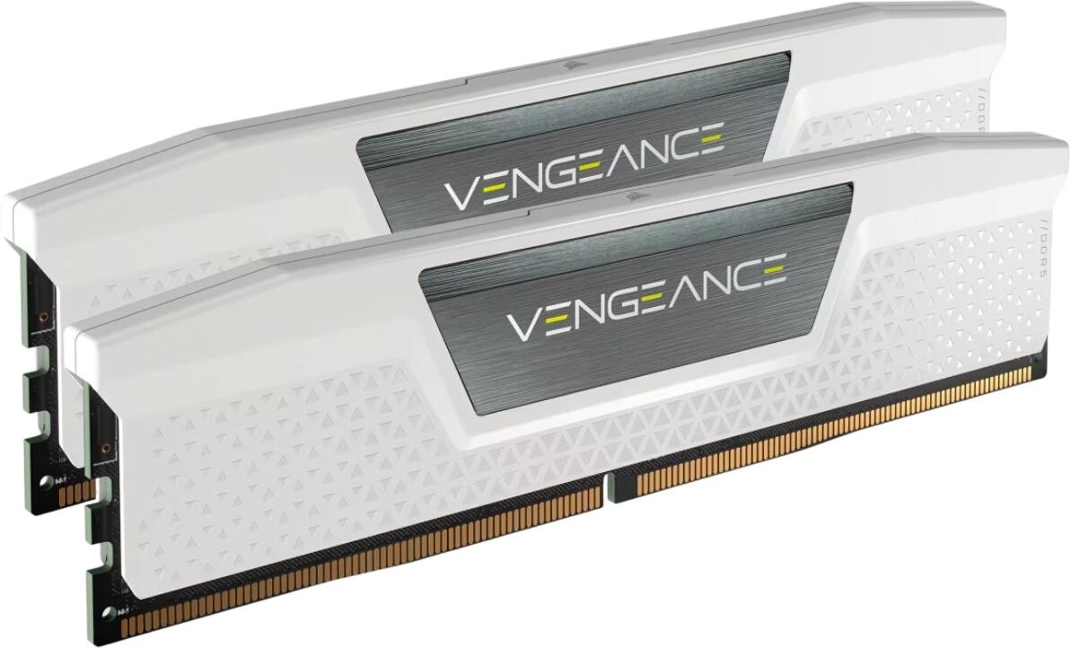 Corsair Vengeance DDR5-6000 32GB komplekts (CMK32GX5M2D6000Z38W) Corsair Vengeance DDR5-6000 32GB komplekts (CMK32GX5M2D6000Z38W)