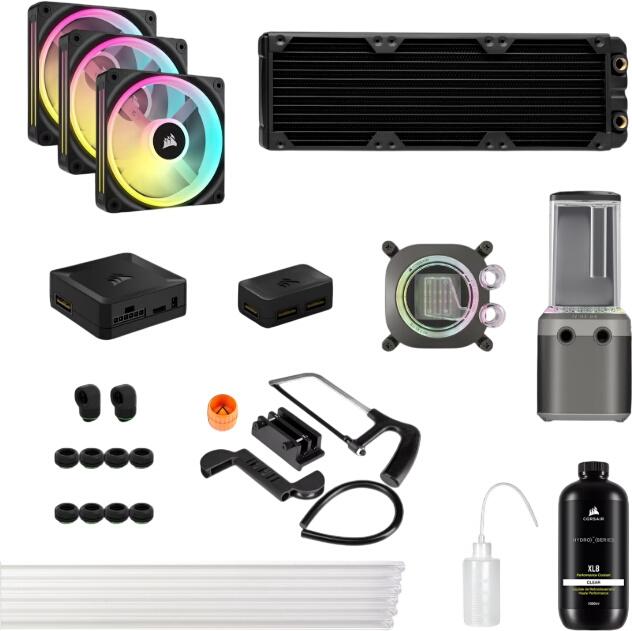Corsair Hydro X Series iCUE LINK XH405i RGB Pro pielāgotais dzesēšanas komplekts Corsair Hydro X Series iCUE LINK XH405i RGB Pro pielāgotais dzesēšanas komplekts