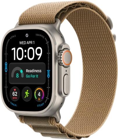 Apple Watch Ultra 4 GPS + Cellular 49 mm titāns ar Alpine Loop Medium (MJAF4QF/A) Apple Watch Ultra 4 GPS + Cellular 49 mm titāns ar Alpine Loop Medium (MJAF4QF/A)
