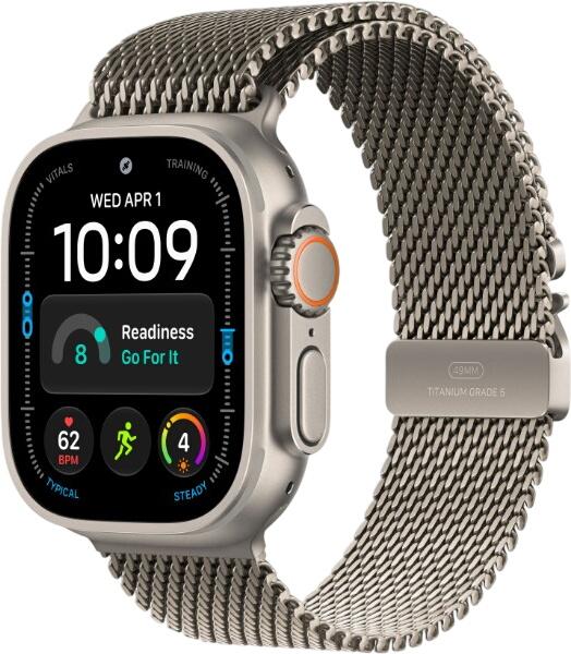 Apple Watch Ultra 4 GPS + Cellular 49 mm Titan mit Titanium Milanaise Loop Medium (MJA94QF/A) Apple Watch Ultra 4 GPS + Cellular 49 mm Titan mit Titanium Milanaise Loop Medium (MJA94QF/A)