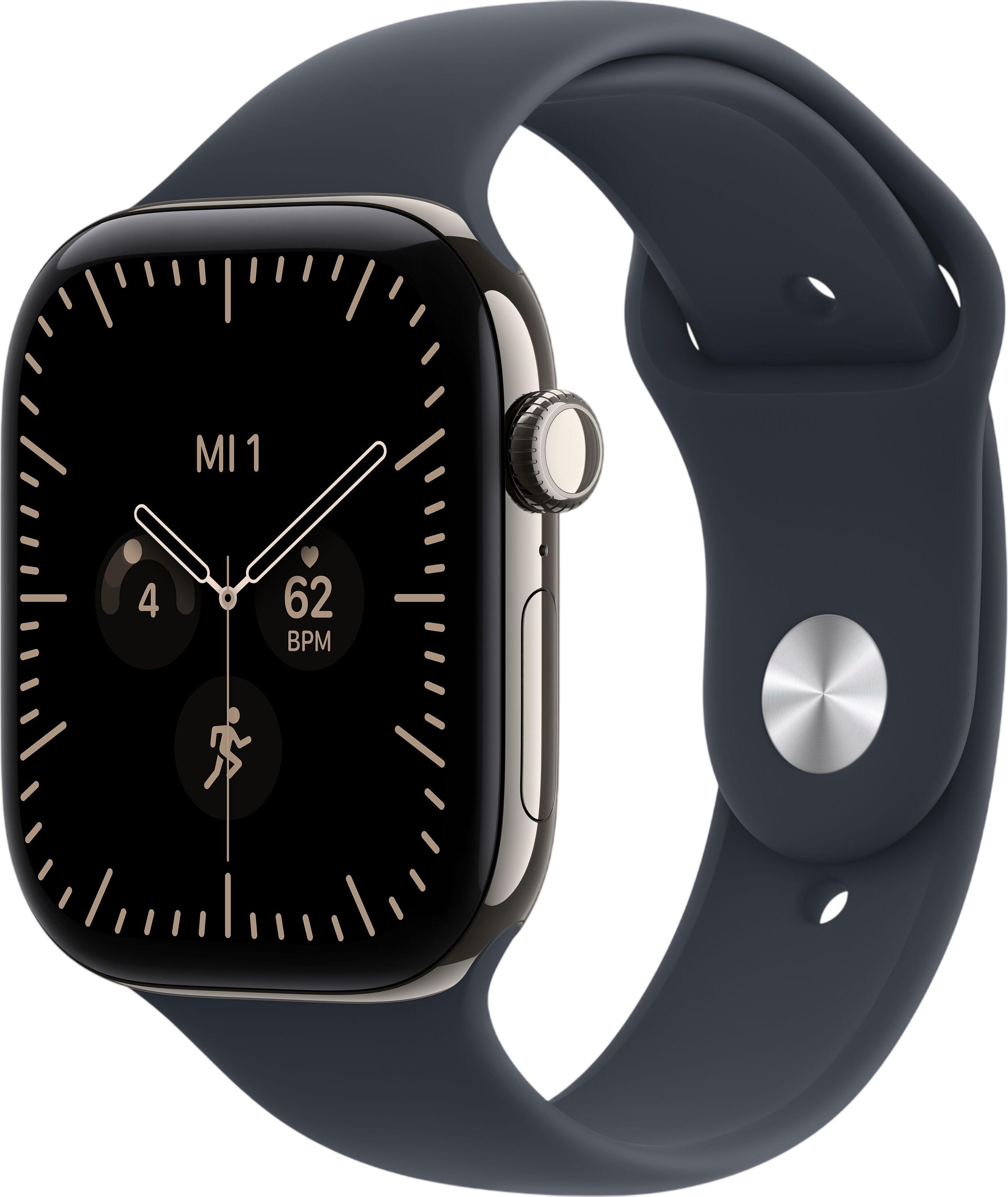 Apple Watch Series 12 GPS + Cellular 46 mm titāns ar sporta aproci M/L (MJGN4ZR/A) Apple Watch Series 12 GPS + Cellular 46 mm titāns ar sporta aproci M/L (MJGN4ZR/A)