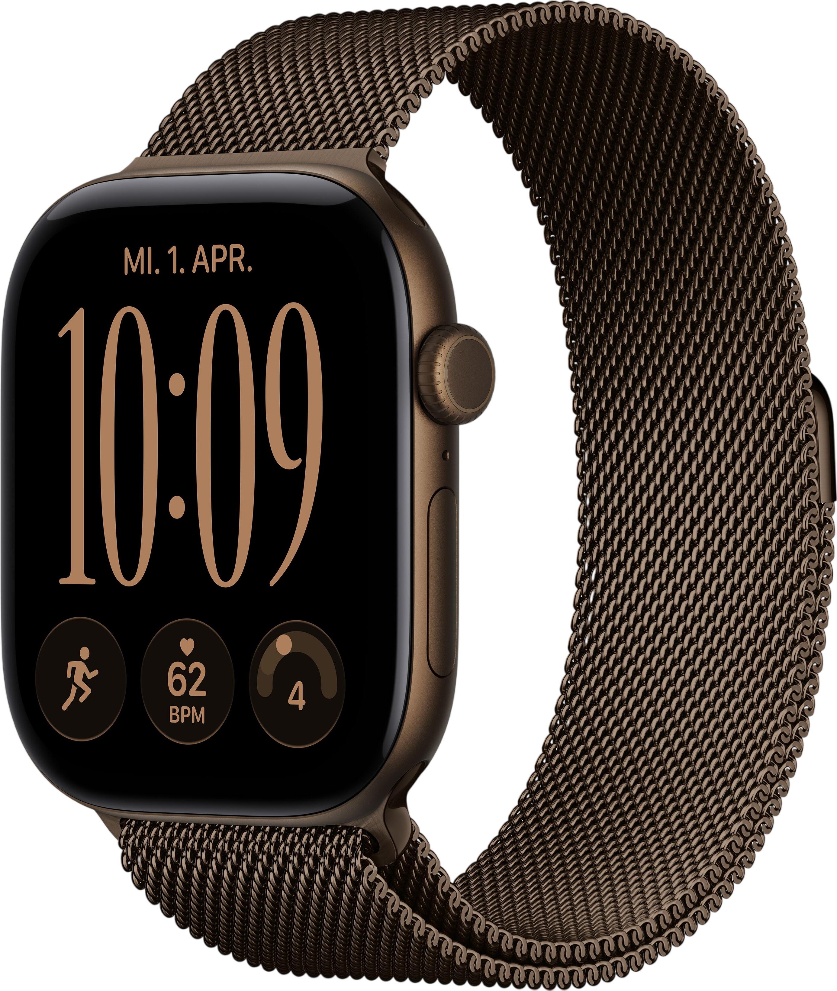 Apple Watch Series 12 GPS + Cellular 46 mm alumīnija ar Milānas siksniņu M/L (MKDG4ZR/A) Apple Watch Series 12 GPS + Cellular 46 mm alumīnija ar Milānas siksniņu M/L (MKDG4ZR/A)