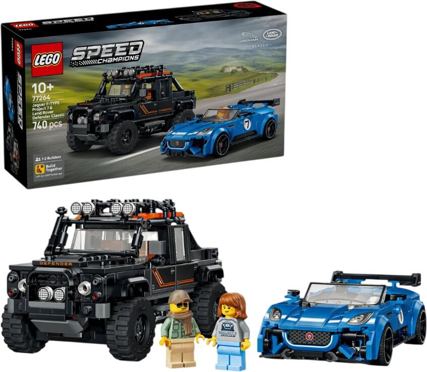 LEGO Speed Champions Jaguar Project 7 un Land Rover Defender (77264) LEGO Speed Champions Jaguar Project 7 un Land Rover Defender (77264)