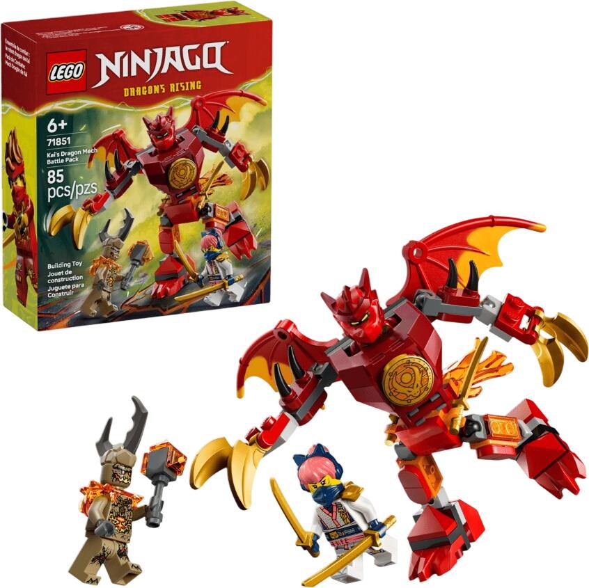 LEGO Ninjago Kais Pūķa-Mehānikas Cīņas Komplekts (71851) LEGO Ninjago Kais Pūķa-Mehānikas Cīņas Komplekts (71851)