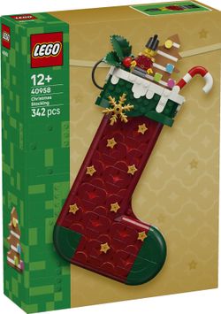 LEGO Icons Ziemassvētku zeķe LEGO Icons Ziemassvētku zeķe