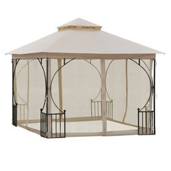 Outsunny Dārza paviljons ar dubulto jumtu 3 x 3 m (84C-005) Outsunny Dārza paviljons ar dubulto jumtu 3 x 3 m (84C-005)