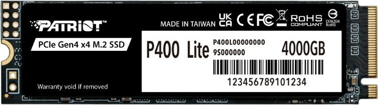 Patriot Memory P400 Lite 4TB (P400LP4KGM28H) Patriot Memory P400 Lite 4TB (P400LP4KGM28H)