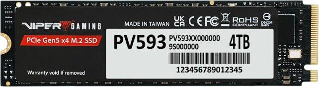 Patriot Memory Viper PV593 4TB (PV593P4TBM28H) Patriot Memory Viper PV593 4TB (PV593P4TBM28H)