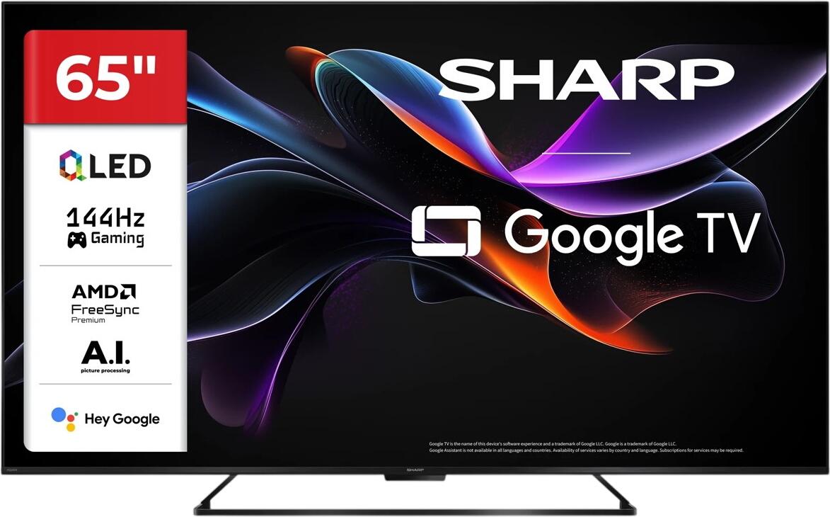 Sharp 65" 4K Ultra HD 144Hz QLED Google TV 65HR7265E