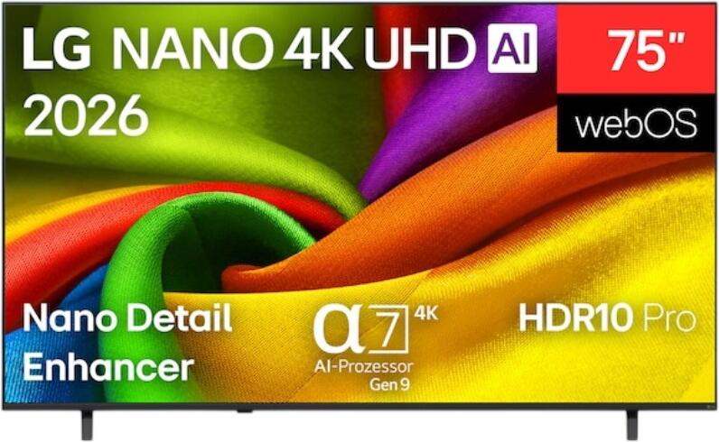 LG 75\" Nano 4K UHD AI NU80 Smart TV 2026 75NU800B6LA LG 75\" Nano 4K UHD AI NU80 Smart TV 2026 75NU800B6LA