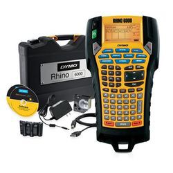 Dymo Rhino 6000 cieta čaumalu koferu komplekts Dymo Rhino 6000 cieta čaumalu koferu komplekts